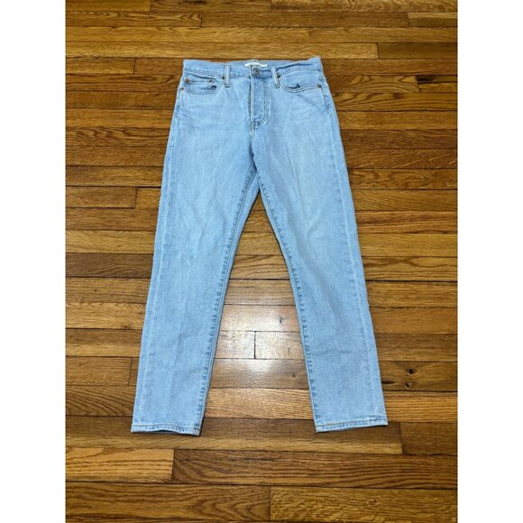 Levi's Womens Wedgie Skinny Jeans Size 29 29x27 Blue Denim Button Fly Pants - Picture 1 of 5